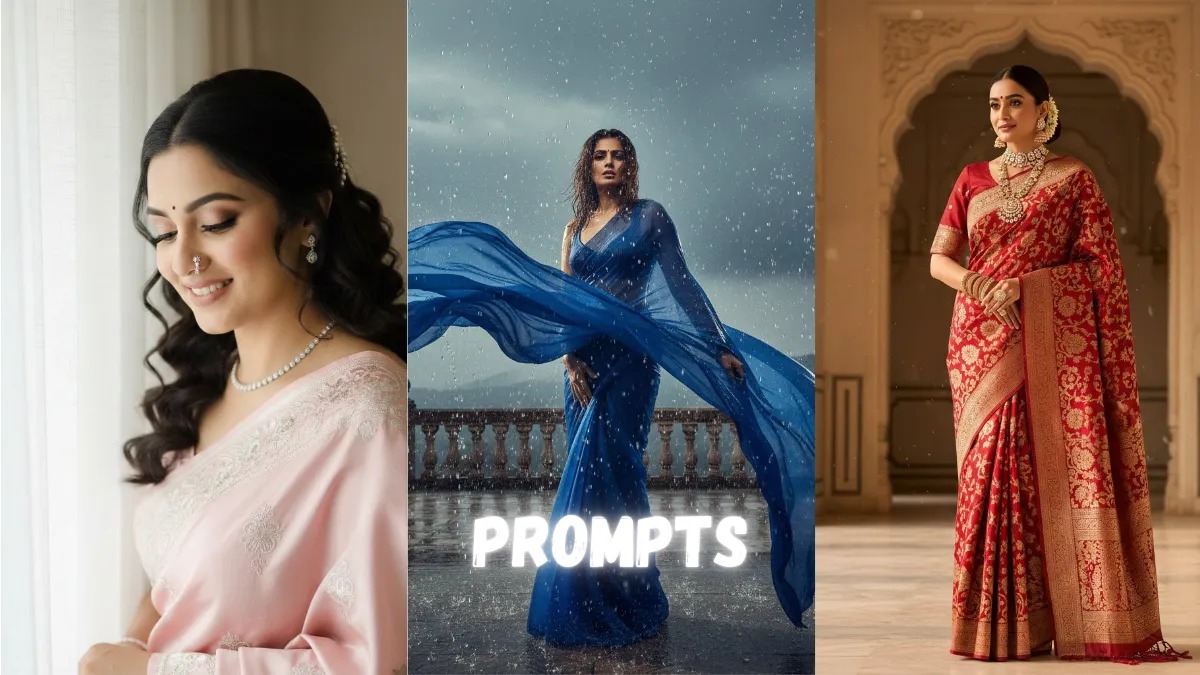 7 Gemini AI Prompts That Capture Elegant Saree Beauty