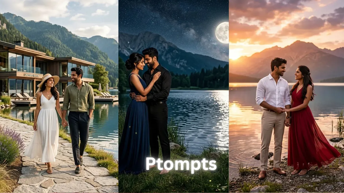 Top 10 Gemini AI Photo Prompts for Couples to Create Romantic 8K Lake View Photos